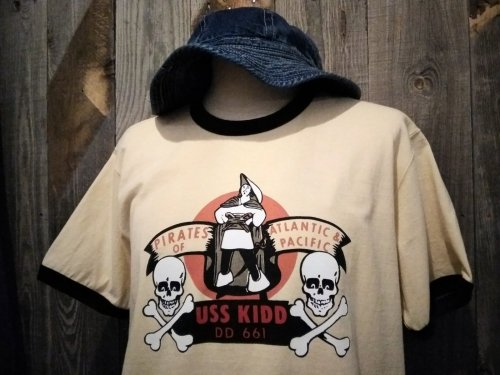 ミリタリーTシャツ "USS KIDD"