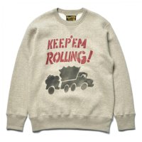  MILITARY PRINT SWEAT / RED BALL HIGHWAY
