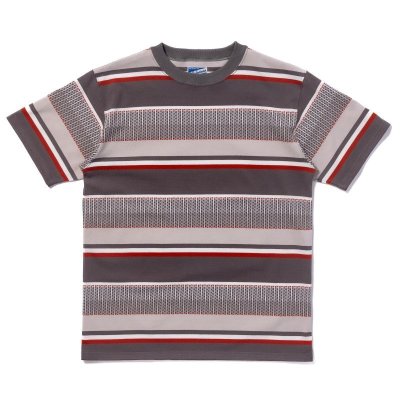 画像1: JACQUARD KNIT STRIPE TEE