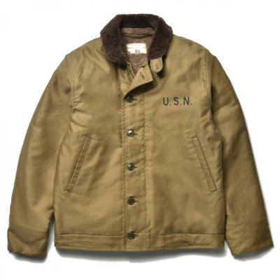 画像1: N-1 DECK JACKET (KHAKI) / STENCIL