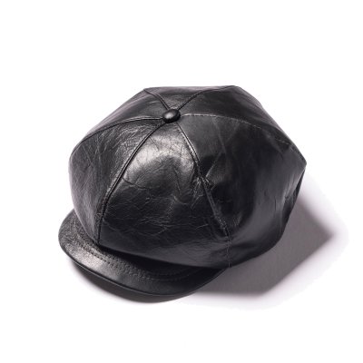 画像1: HORSEHIDE NEWSBOY CAP