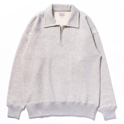 画像1: 10 OZ. LOOPWHEEL 1/4 ZIP SWEATSHIRT