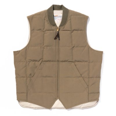 画像1: COTTON/NYLON DOWN VEST