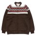 画像1: PRINTED SNOW PATTERN F/Z SWEATSHIRT (1)