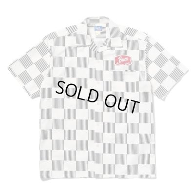 画像1: BUCO STRIPED-CHECKERED SHIRT S/S