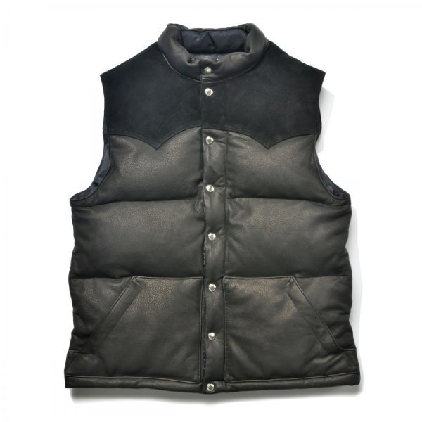 画像1: DEERSKIN DOWN VEST (1)