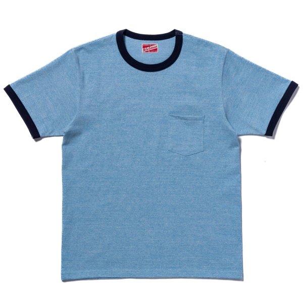 画像1: POCKET TEE / HEATHER COLOR, RINGER (1)