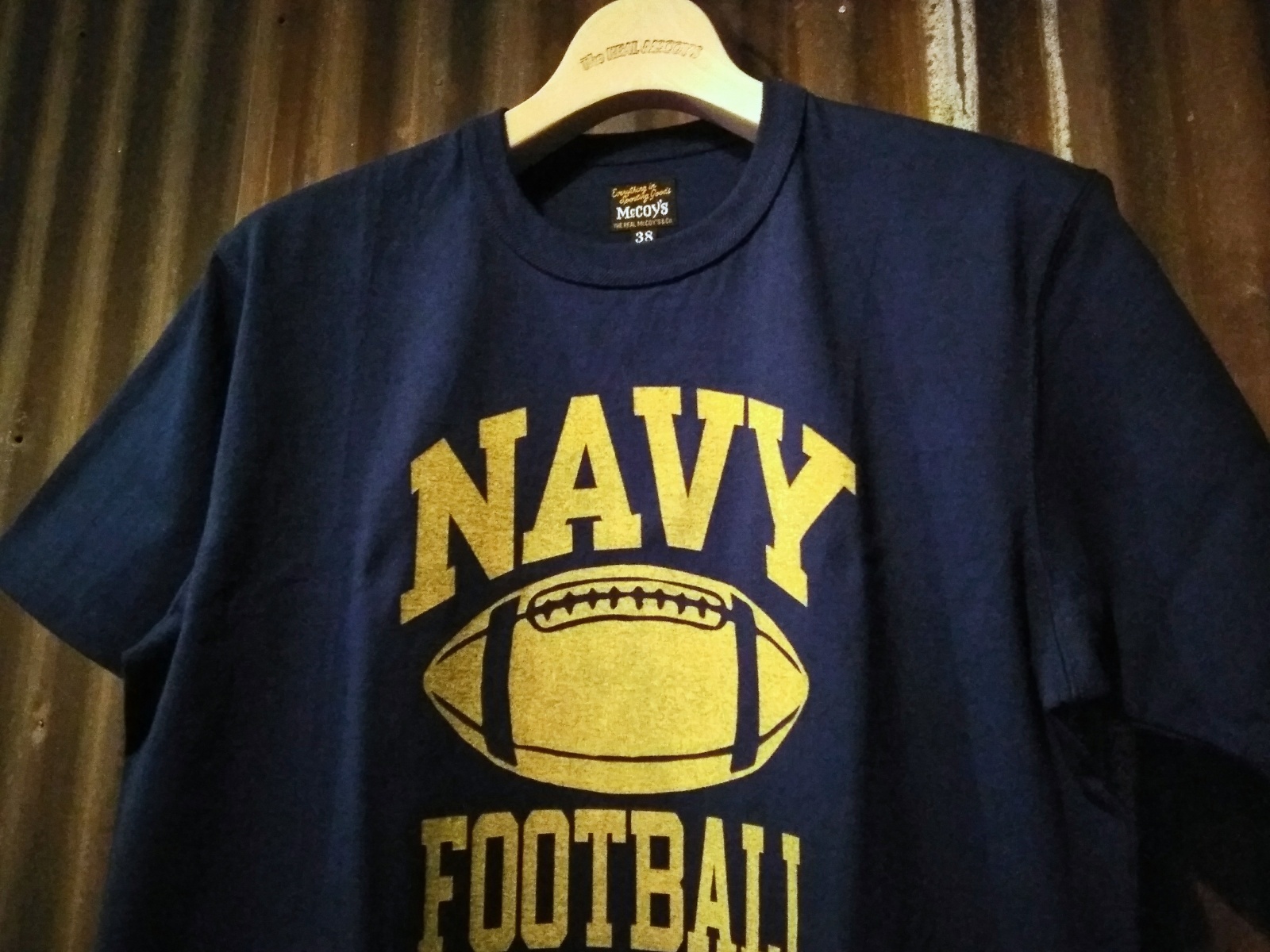 プリントTシャツ "NAVY FOOTBALL"