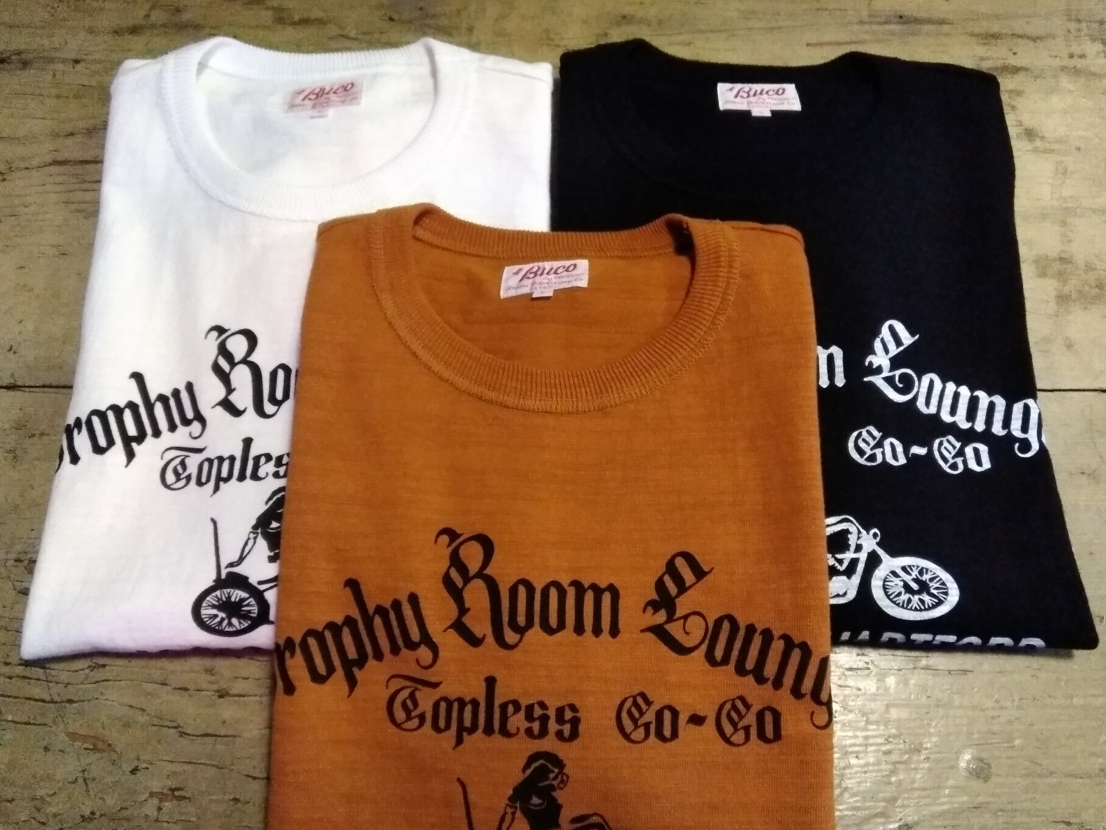 BUCO 吊り編みプリントTシャツ