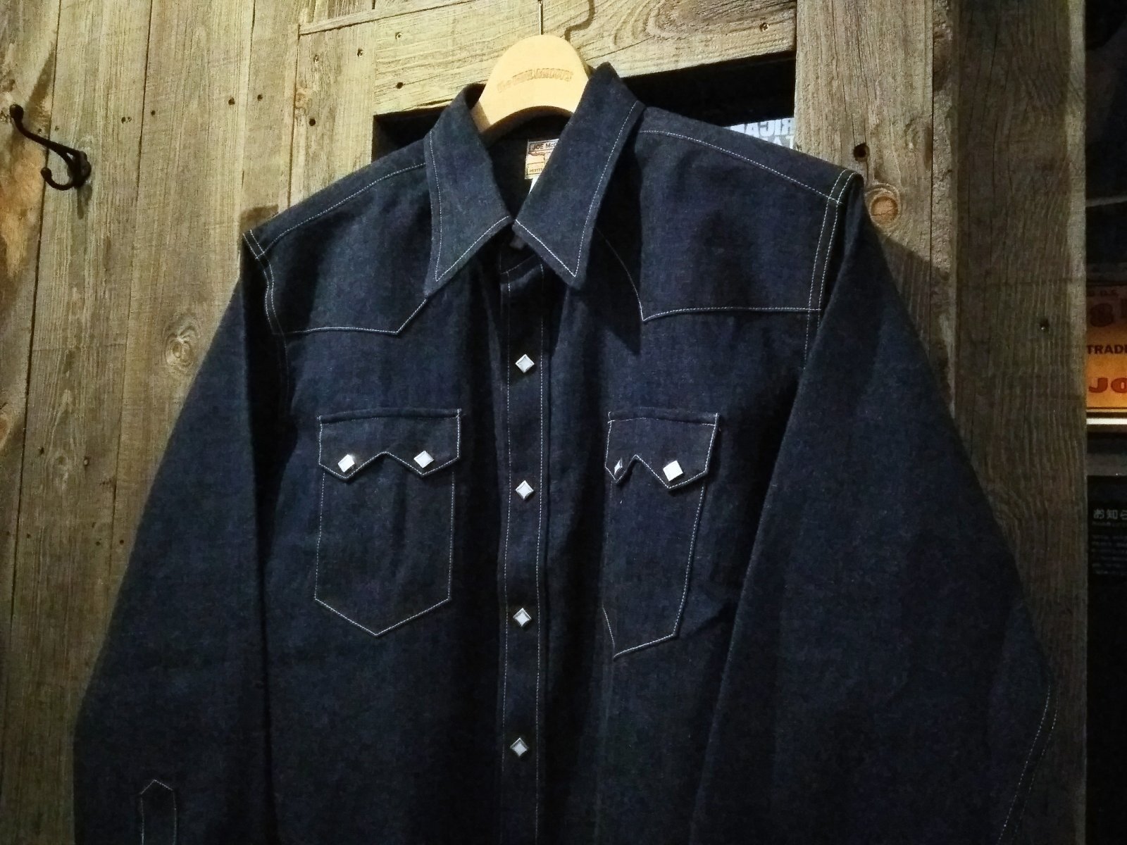 定番 デニムウエスタンシャツ